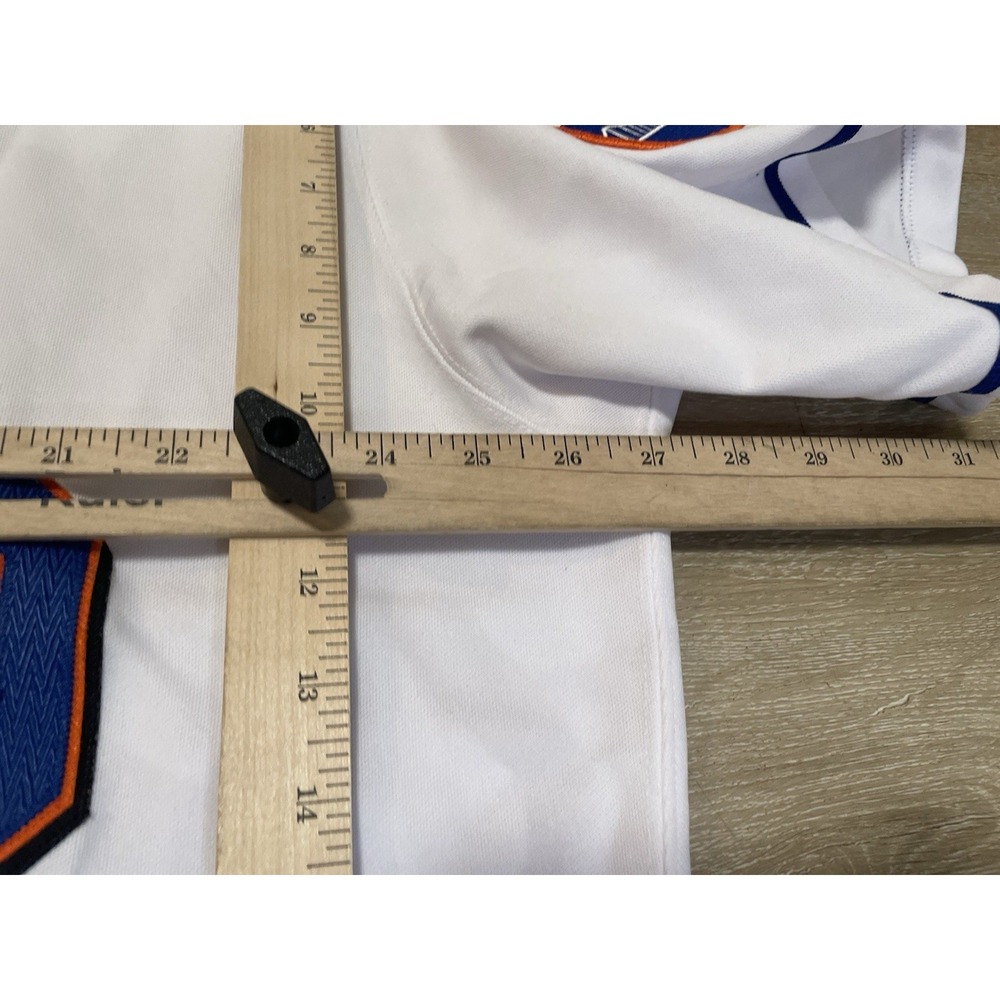 Majestic Authentic MLB 2008 New York Mets FLORES #30 Jersey Sz 52 White - Picture 5 of 11